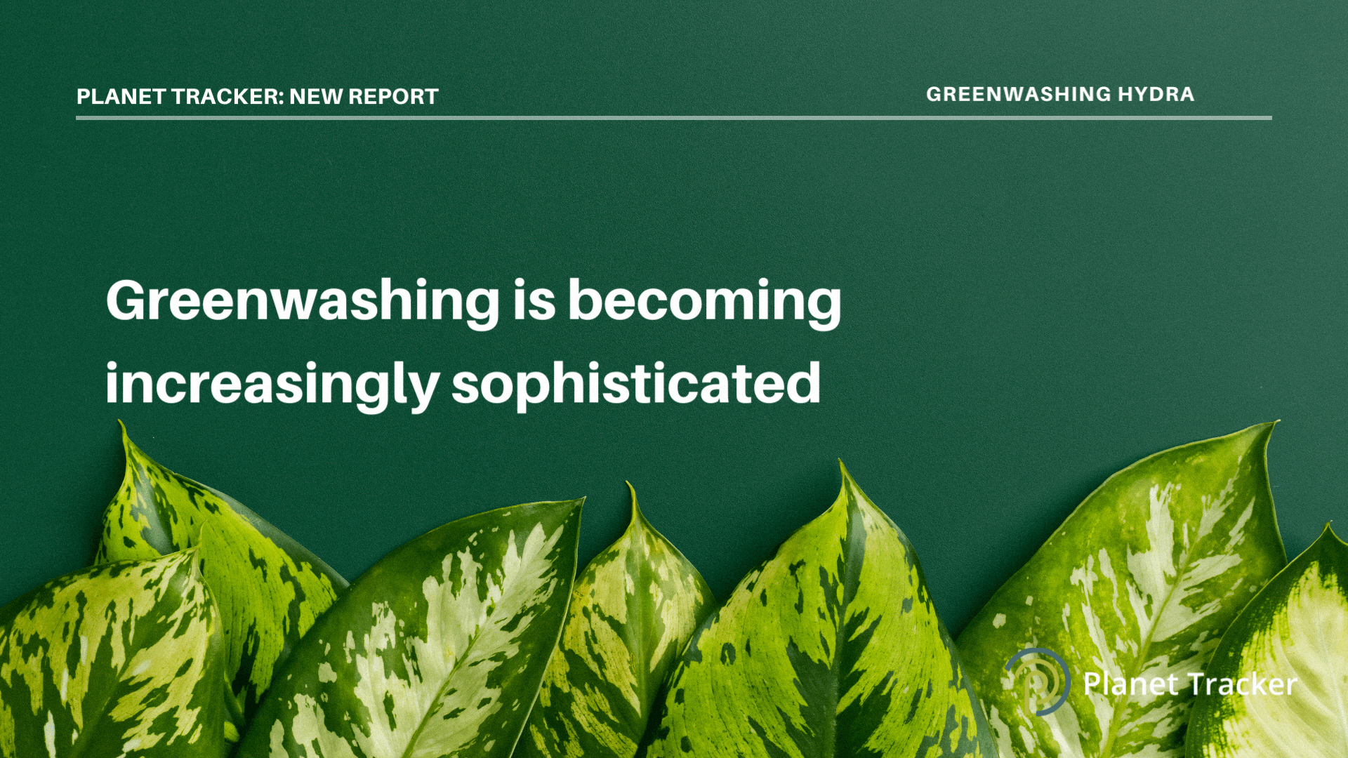 Read more about the article Greenwashing growing increasingly sophisticated, says Planet Tracker