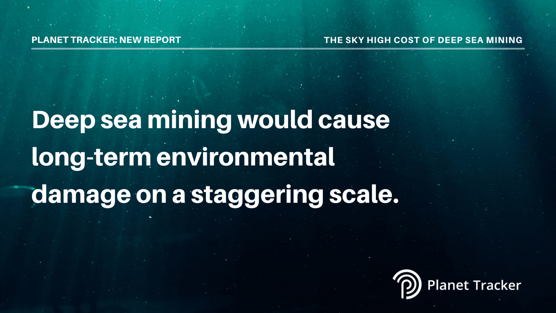 Read more about the article ‘More than the entire global defence budget’: new report shows that trying to fix the permanent damage deep sea mining would cause is so costly no one could afford it
